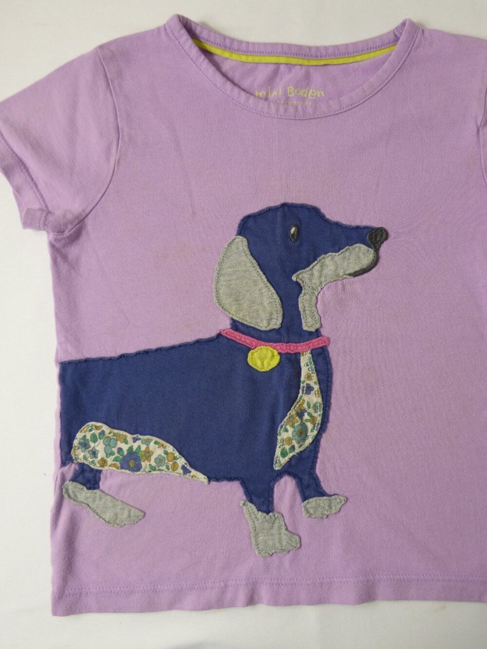 Mini Boden Sausage Dog Applique T-Shirt, Size 4-5 Years